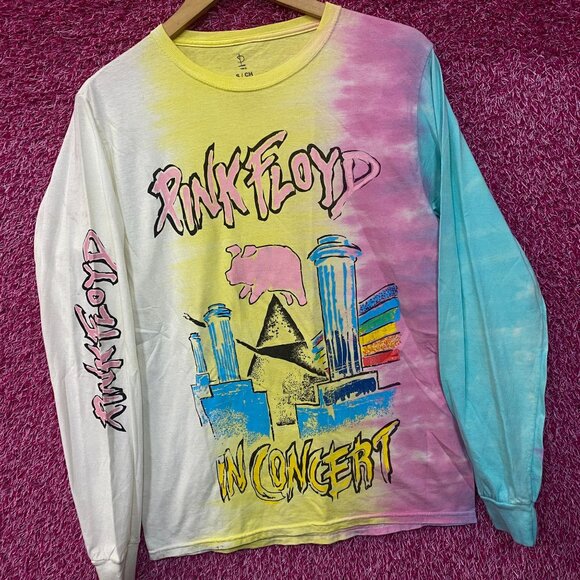 Pink Floyd In Concert Long Sleeve Tie Dye Tshirt size Small - Picture 3 of 5